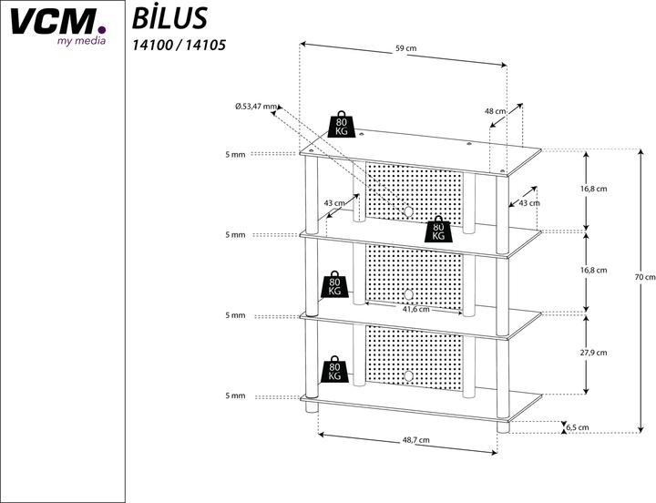 Produktbild VCM Bilus (59 x 48 x 70 cm)