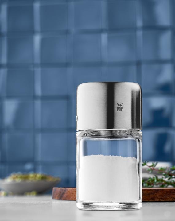 Produktbild WMF Salz und Pfefferstreuer klein Salzstreuer mini Bel Gusto Edelstahl matt (Salz)
