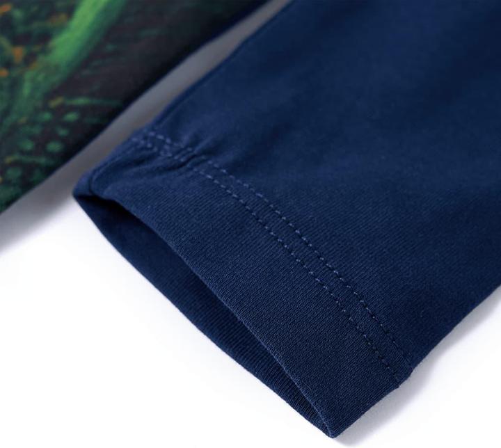 Immagine prodotto VidaXL Abito da bambino con maniche lunghe blu navy 92,Materiale del (92)