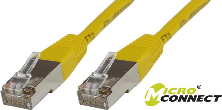 Produktbild MicroConnect STP6015Y 1.5m Cat6 F/UTP (FTP) Gelb Netzwerkkabel (F/UTP, CAT6, 1.50 m)