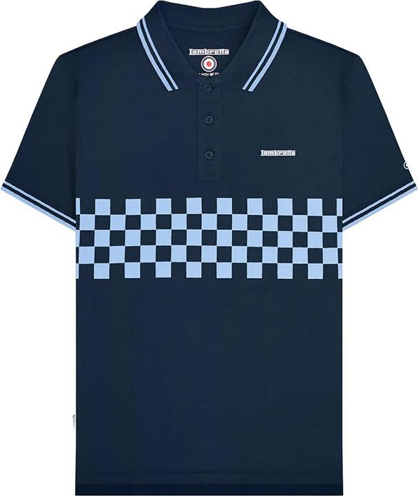 Lambretta SS25 Poloshirt Mit kontrastfarbenen Streifen (4XL)