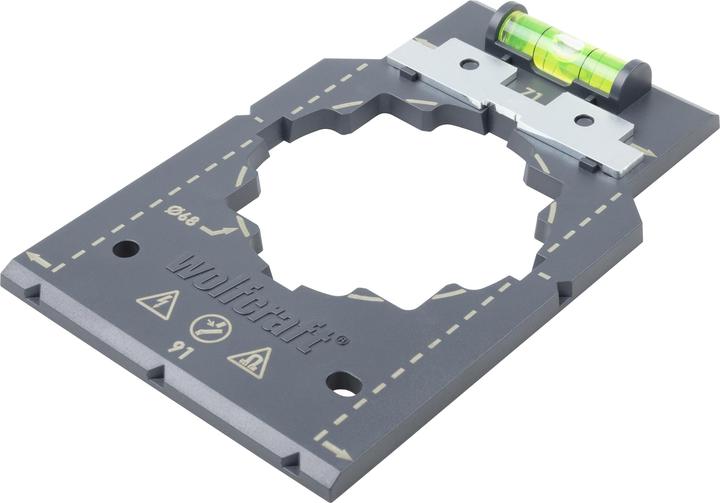 wolfcraft wolfcraft 1 Markier- und Ausrichtschablone für HWD (9 cm)