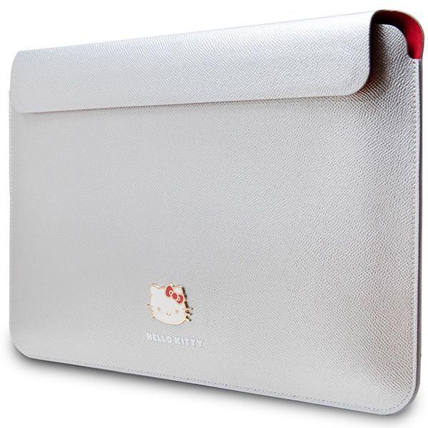 Produktbild Hello Kitty Sleeve HKCS14PGHDLMS 14" srebrny/silver PU Metal Logo (14")