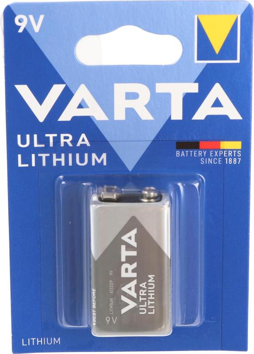 Actual product image Varta Batterie 9 Volt, U9VL, 6AM6, 6122 E-Block (1 pcs., 9V Block, 1200 mAh)