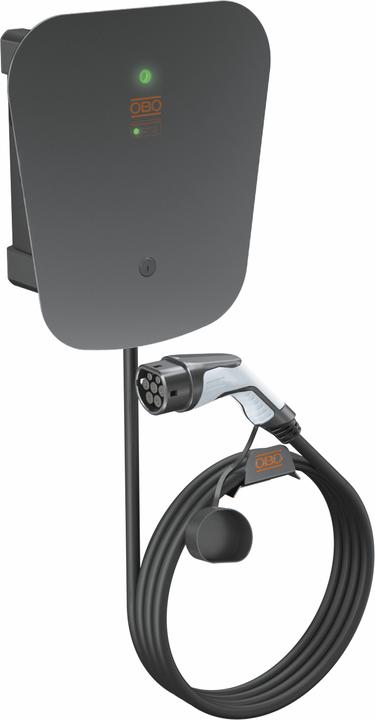 OBO Bettermann Wallbox WB AC BL KS SPD Key Pro370x340x136 sw PC (Typ 2, 22 kW)