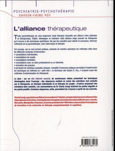 Actual product image L'alliance thérapeutique (French, Cungi Charly, 2016)