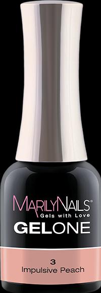 Marily Nails GELONE – 03 Impulsive Peach (Impulsive Peach, UV-Gel Lack)