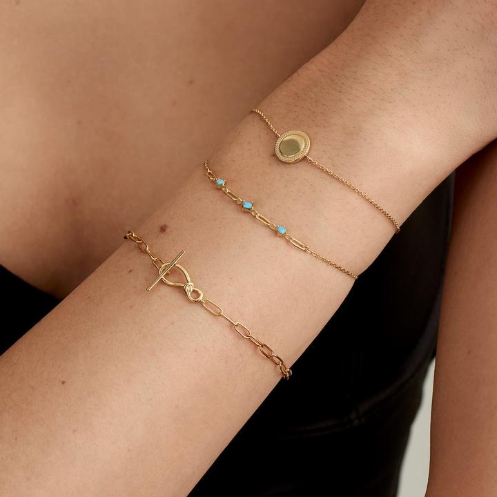 Actual product image Ania Haie Bracelet Rope Disc 925 Sterling Silver (18.50 cm, 925 silver)