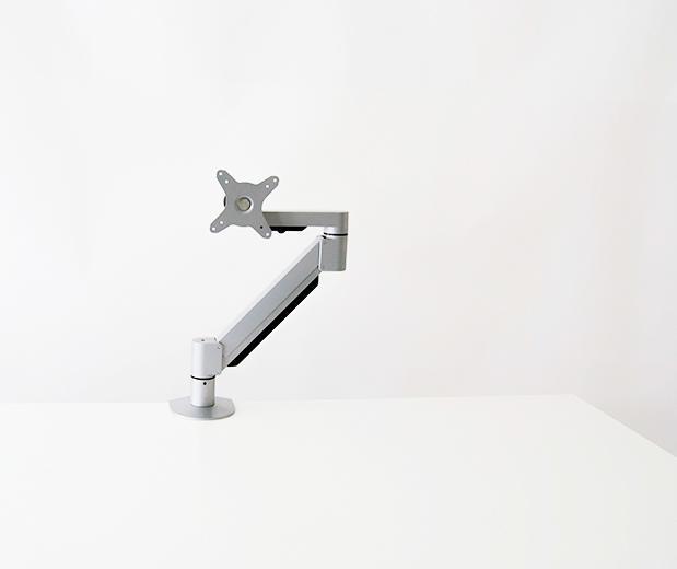 Image du produit Kenson Monitor Arm med gaspatron (sølv) (Tables, 32")