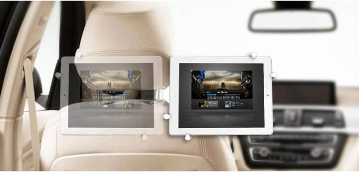 Produktbild Renkforce Universal KFZ-Kopfstützenhalter für 17.78 cm (7”³) - 26.4 cm (10.4”³) Tablets und alle iPad-Modelle