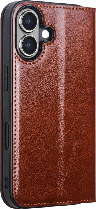 Image du produit QiAlino Fourre Flip cuir véritable (Apple iPhone 16)