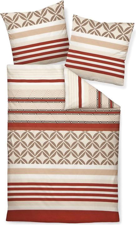 Produktbild Janine Feinbiber Bettwäsche Davos 65133 tabasco naturell (Bettwäsche Set, 160x210 cm + 65x100 cm)
