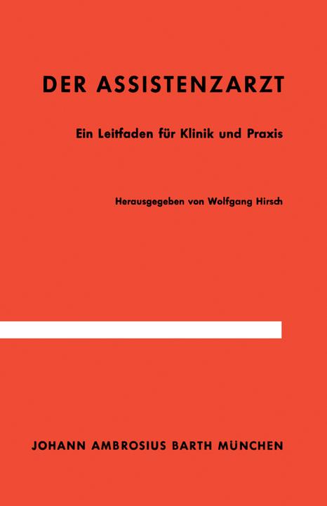Actual product image Der Assistenzarzt (W. Hirsch, 2012)