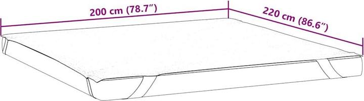 Produktbild VidaXL Matratzenschoner Matratzenauflage Matratzenschutz 200x220cm Wasserdicht (200 x 220 cm)