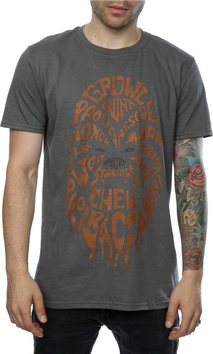 Image du produit Star Wars - T-shirt CHEWBACCA TEXT HEAD - Homme (XL)
