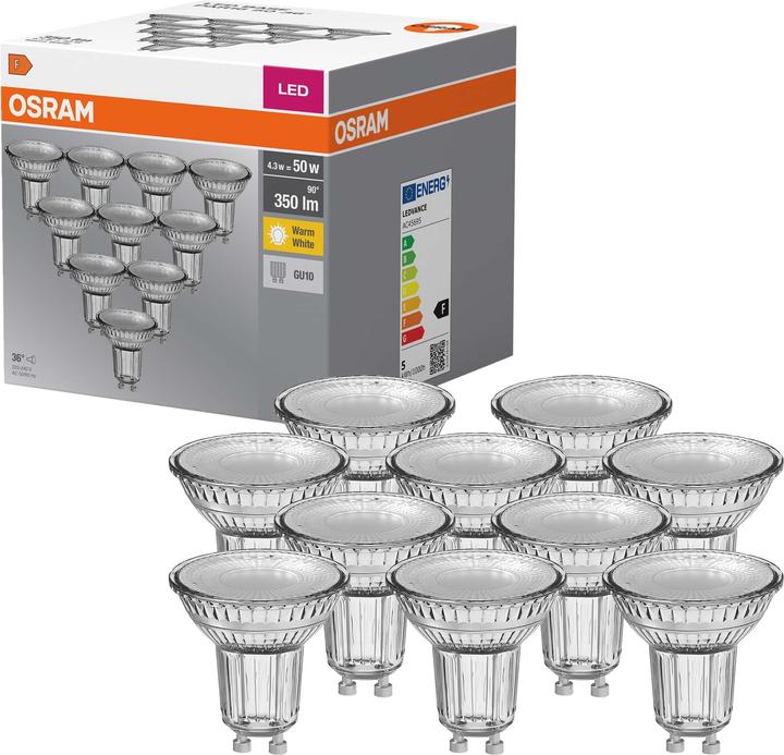 Actual product image Osram Led Base Par16 (GU10, 4.30 W, 350 lm, 10 x, F)