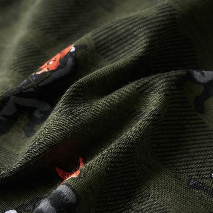 Produktbild VidaXL Kinderpyjama mit Langen Ärmeln Khaki 140,Material: 100 (140)