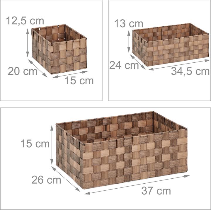 Image du produit Relaxdays Panier-rangement (1 x, 37 x 26 x 15 cm)