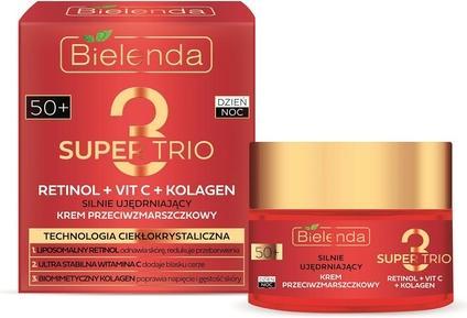 Bielenda Super Trio Retinol Vitamin C Collagen Firming Anti-Wrinkle 50 Cream 50ml (Körpercreme, 50 ml)
