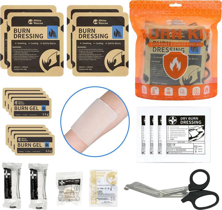 Immagine prodotto Rhino Rescue Burn Care Kit (7-teilig) (Accessori per kit di primo soccorso)