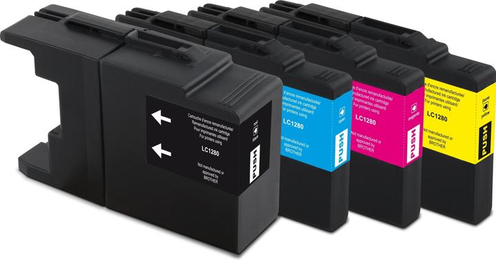 Actual product image Generic Ink Ink Brother LC1280 XL Multipack (M, C, Y, FC)