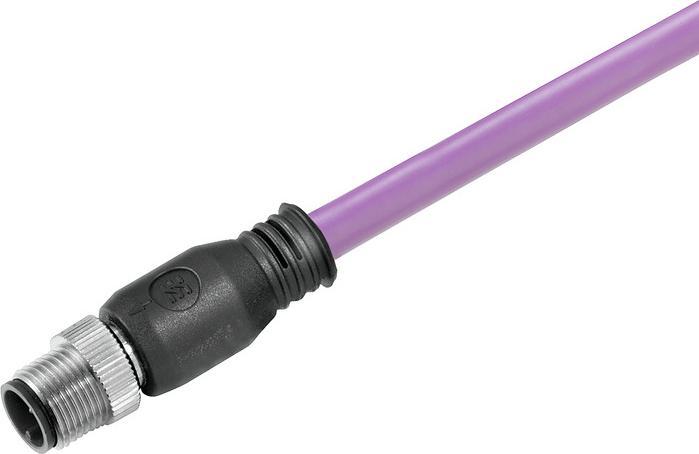 Produktbild Weidmüller 1873300060 Sensor-/Aktor-Datensteckverbinder konfektioniert M12 Stecker gerade 0