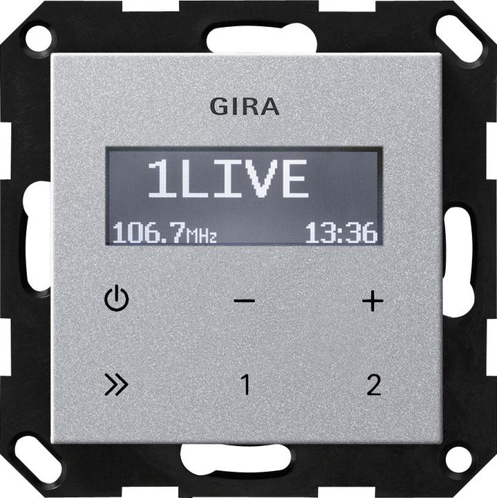Produktbild Gira UP-Radio RDS o.Lautsprecher System 55 F Alu