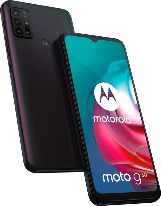 Image du produit Motorola Moto G30 (128 Go, Noir, Perle foncée, 6.50", Double SIM, 64 Mpx, 4G)