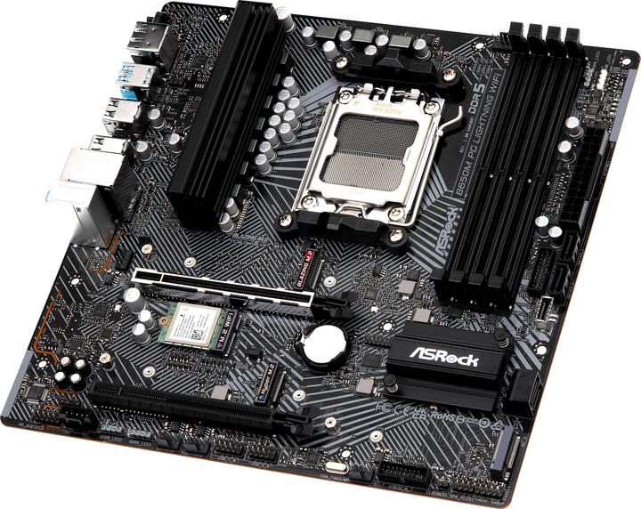 Produktbild AsRock B650M PG Lightning WiFi (AM5, AMD B650, mATX)