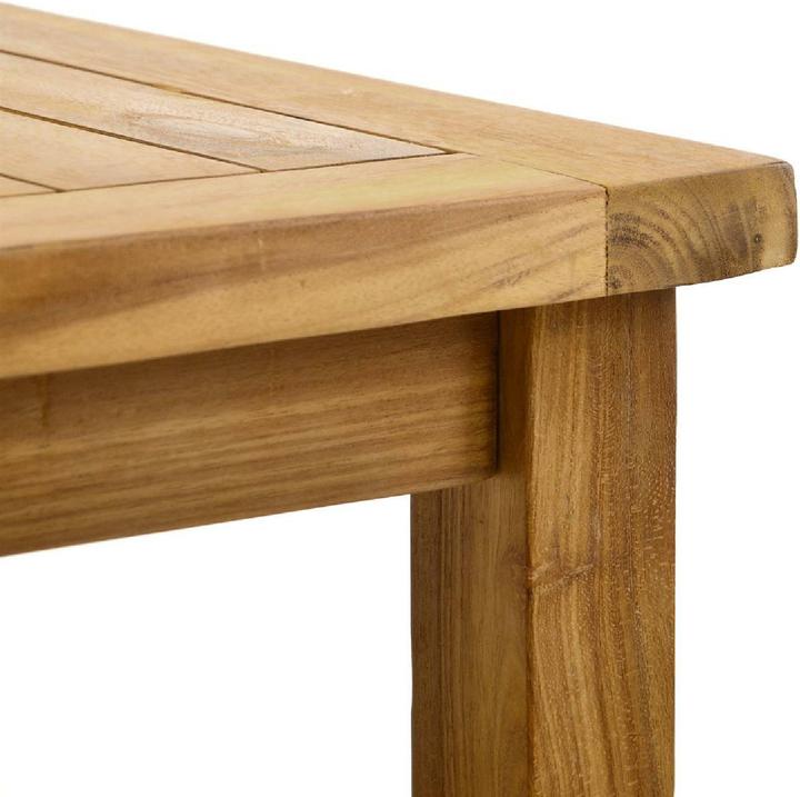 Produktbild VCM Beistelltisch Blumenhocker Teakholz behandelt Balkon Terrasse 50x50cm (50 cm)