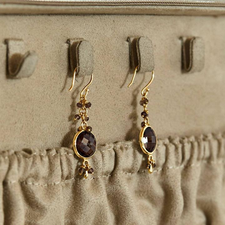 Immagine prodotto Loberon Ohrringe Brixal braun/silber (Decorazione: gemma di topazio, Argento)
