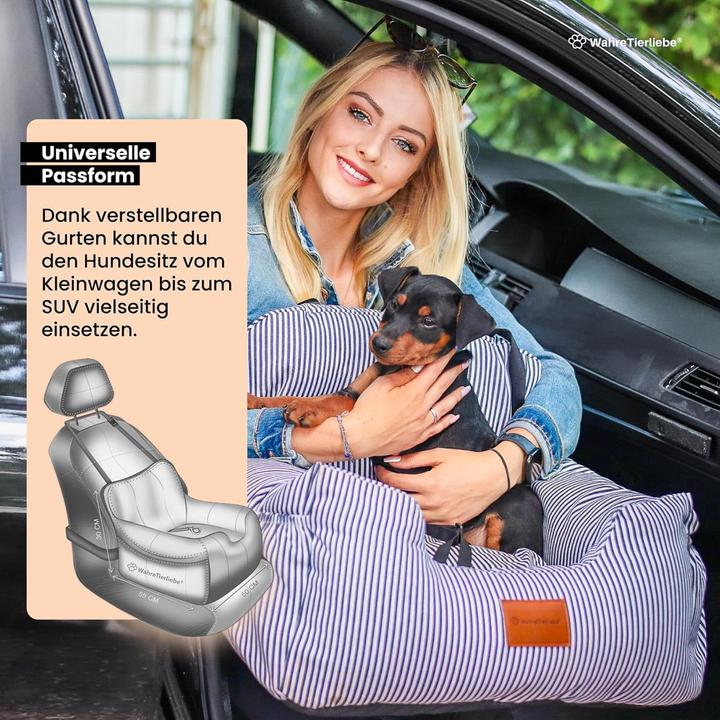Produktbild Wahre Tierliebe Hunde Autositz mit Sicherheitsgurt (Hund, Waschmaschinenfest)