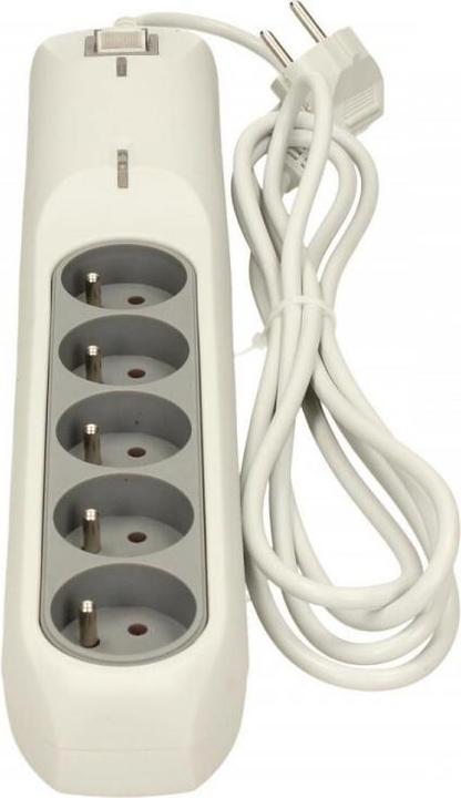 Actual product image Lestar Überspannungsschutzleiste LFT-2005, 3L EMI/RFI, 2,5m, grau (5 x, 2.50 m)