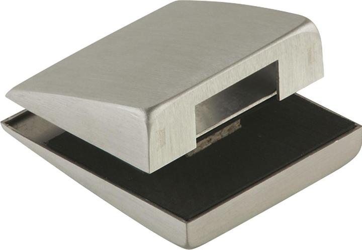 Actual product image Dormakaba Studio Arcos glass door fitting for glass 8-10mm, aluminium stainless steel effect