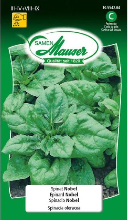 Actual product image Samen Mauser Spinat Nobel (Vegetable seeds)
