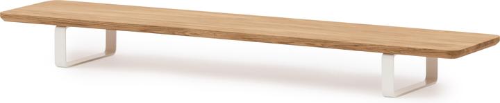Actual product image Oakywood Desk Shelf - dual monitor stand - made of solid wood - colour Oak / White -
