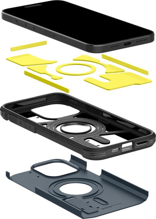Immagine prodotto Spigen Tough Armor MagSafe, metallo ardesia - iPhone 15 Pro Max (Apple iPhone 15 Pro Max)