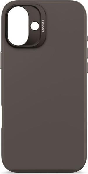 Actual product image Decoded AntiMicrobial Silicone Backcover iPhone 16 Plus Black (Apple iPhone 16 Plus)