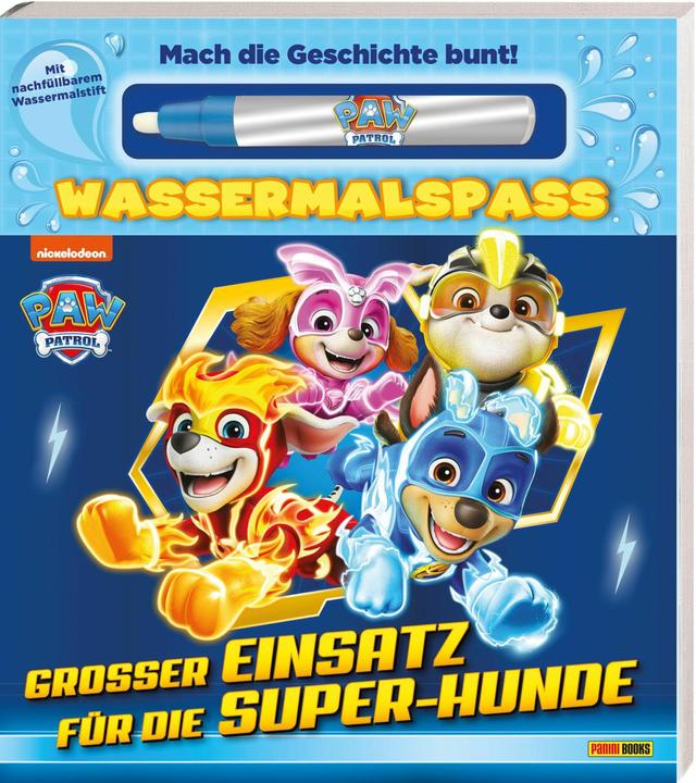 Panini PAW Patrol: Grande missione per i supercani - divertimento con l'acquerello