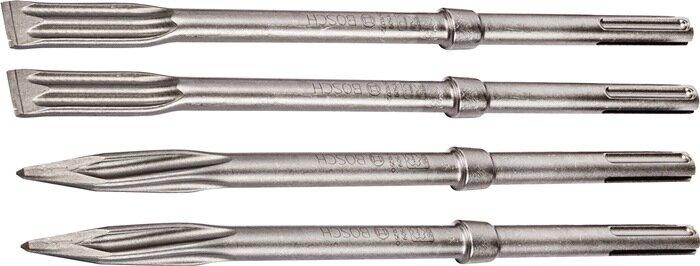 Bosch Professional Zubehör PRO SDS max-5C Meissel-Set, Spitzmeissel 400 mm, Flachmeissel 25 x 400 mm, 2+2-tlg. (400 mm)