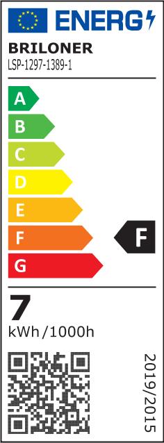Label énergétique Briloner Lampe à pince (600 lm)