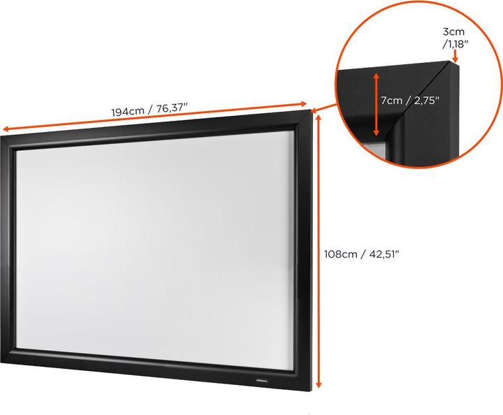 Image du produit Celexon Cadre HomeCinema (81.50", 16:9)