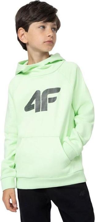 Immagine prodotto 4F Felpa da ragazzo verde chiaro JSS23TSWSM220 42S (122cm) (42)