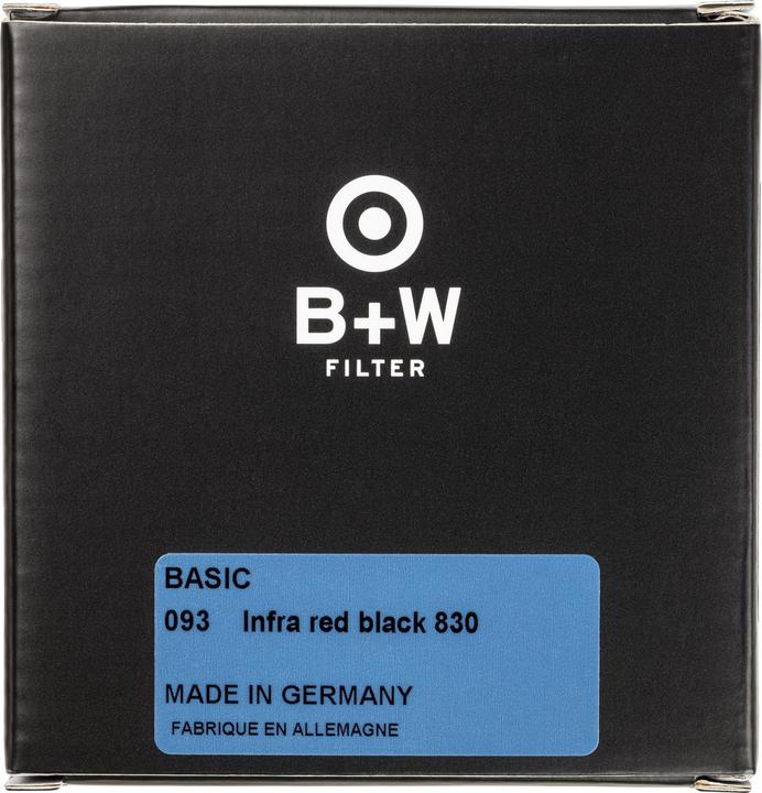 Actual product image B+W Filter 52mm IR 830 Basic (52 mm, Infrared-passing filter)
