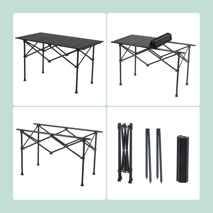 Actual product image Relaxdays Faltbarer Campingtisch aus Stahl