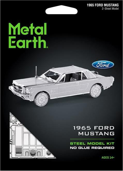 Produktbild Metal Earth Metall-Erde 1965 Ford Mustang Coupe Silber Edition