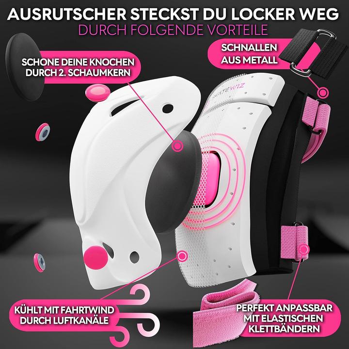Produktbild Skatewiz Kinder Protektoren Set (L, Knieschoner, 6 Stück)