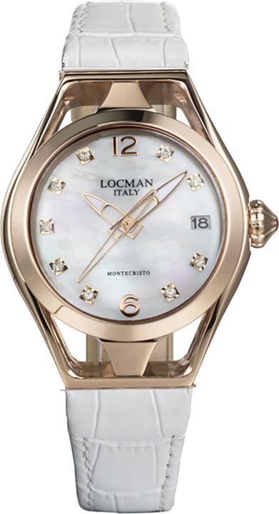 Locman Italy Damenuhr Montecristo Lady roségold PVD mit Diamanten ca. 0,10 ct. Ref. 0526 (Uhr mit Schmuckstein)