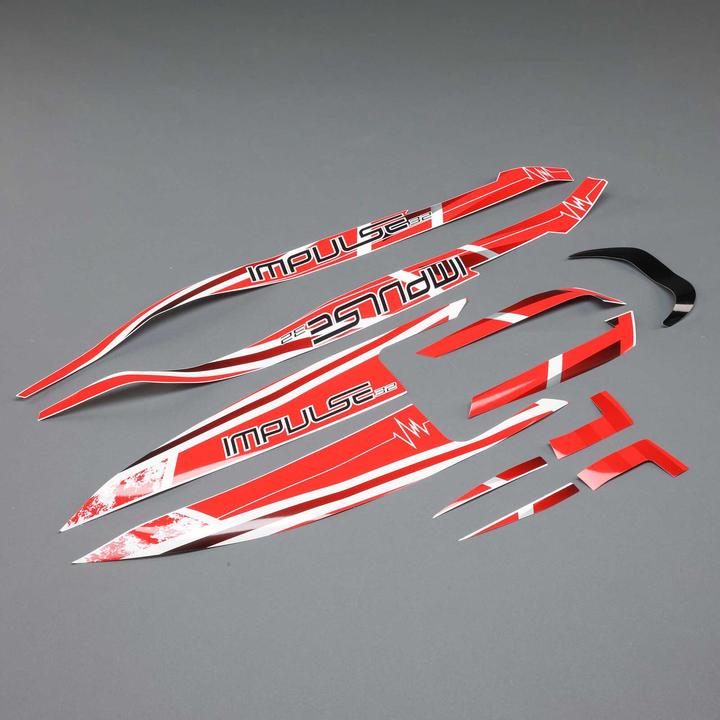 Actual product image ProBoat Decal Set White/Red: Impulse 32