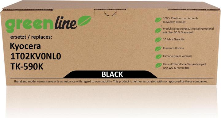 Produktbild Inkadoo Toner greenline ersetzt Kyocera 1T02KV0NL0 / TK-590 K XL Toner, schwarz Schwarz (BK)